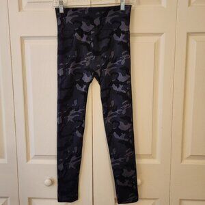 Mix No. 6 Camo Leggings L/XL Black and Gray Nylon Polyester Spandex